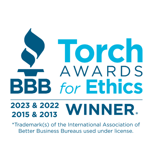 CBS Masonry BBB Torch Award 2013 2015 2022 2023